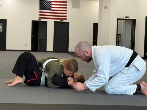 Kids practicing Jiu Jitsu